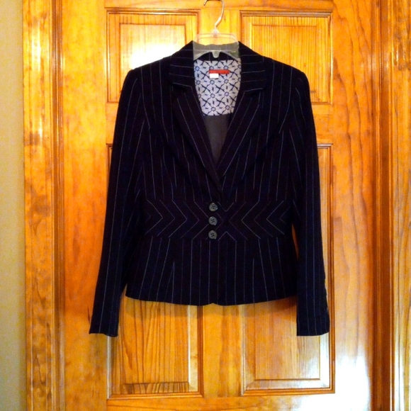 Pin Stripe Suit Jacket - Picture 2 of 5